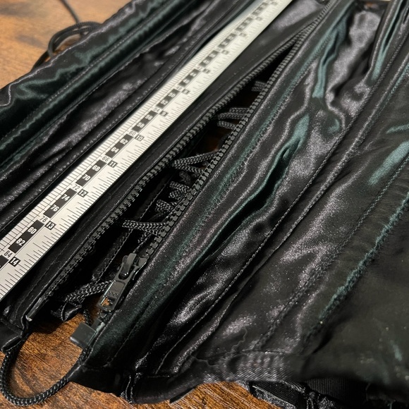 Sleek Black Lace-Up Corset Belt main image 3